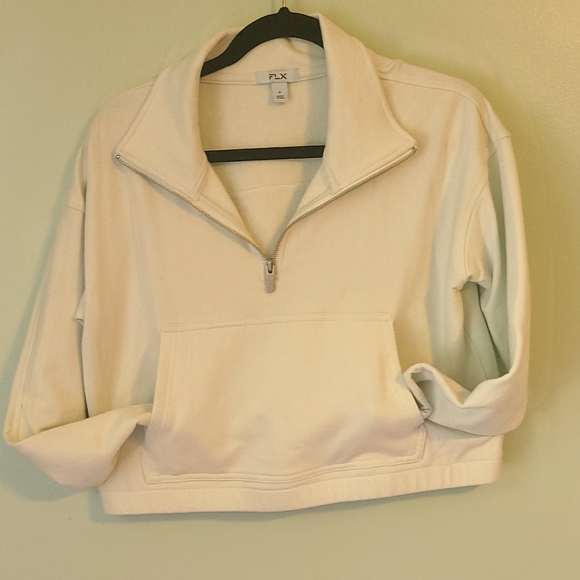 FLX cropped pull over  size Small, color cre'me de mint - Picture 2 of 15